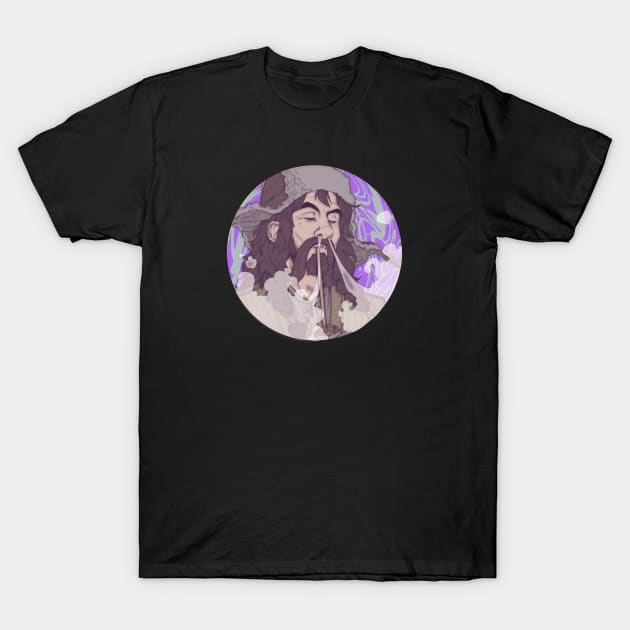 Smokin Dwarf T-Shirt by pistachiozombie